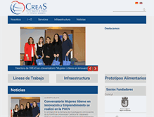 Tablet Screenshot of creas.cl